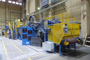 Chladící a ukládací linka směsí