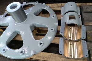 Zrenovované díly koželužského stroje